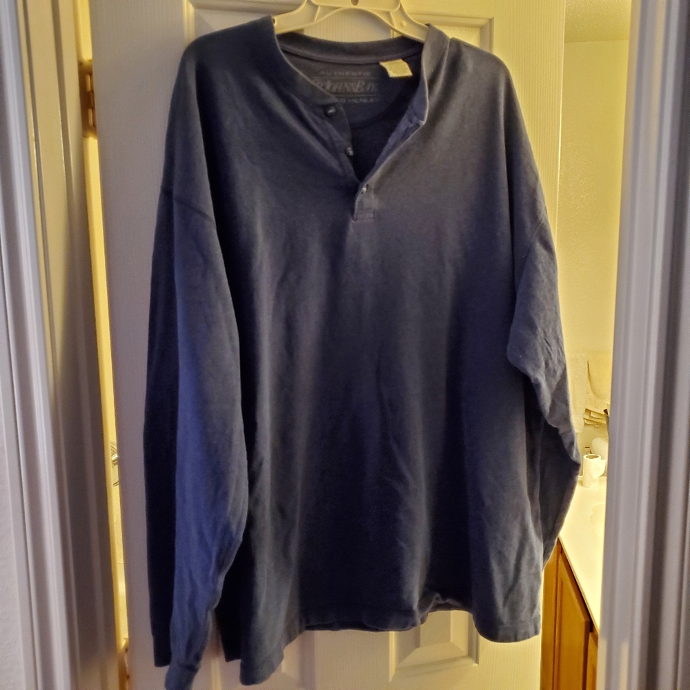 St John's Bay long sleeve Henley - Men's